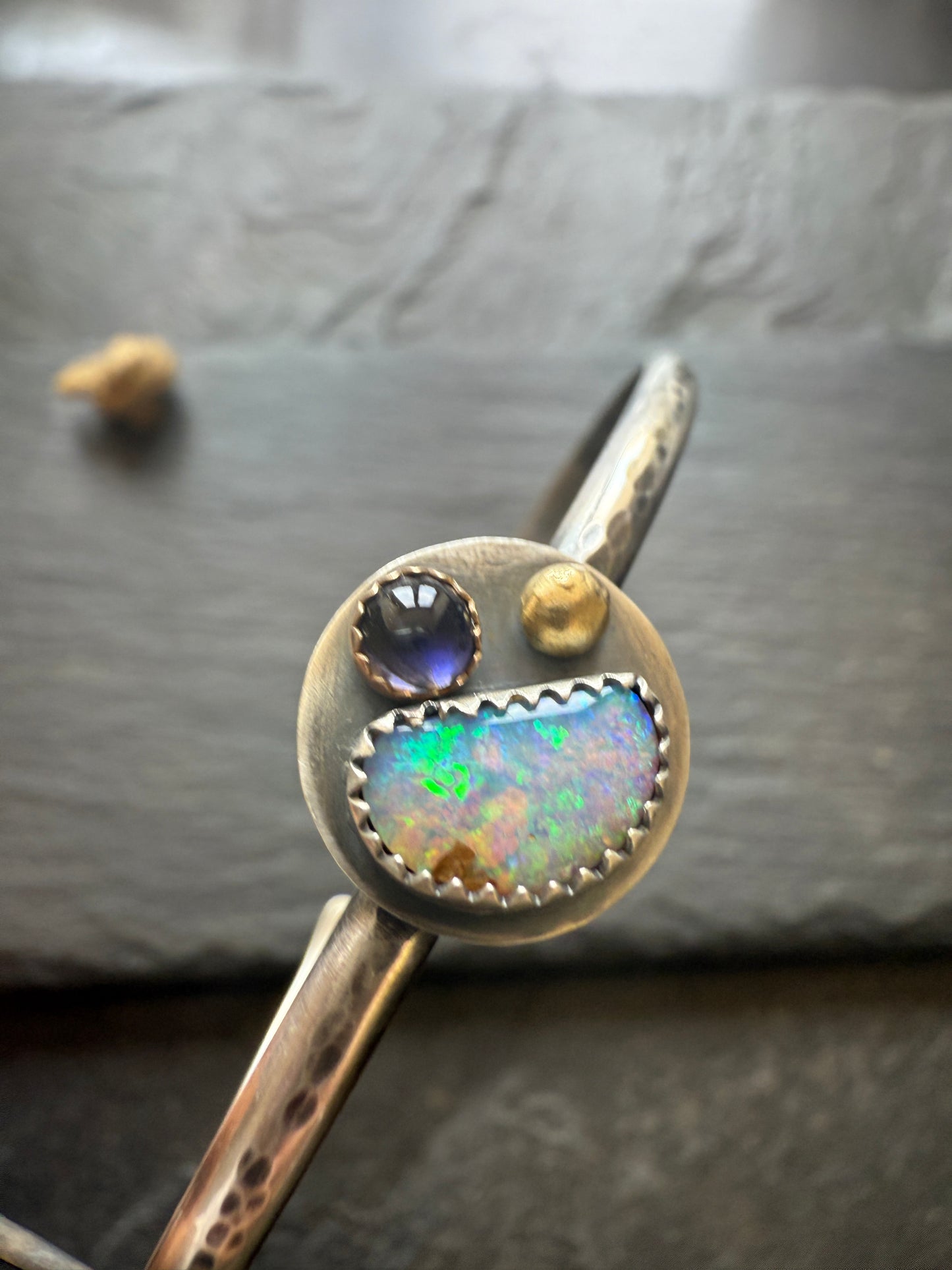 Mixed Gemstone Bangle