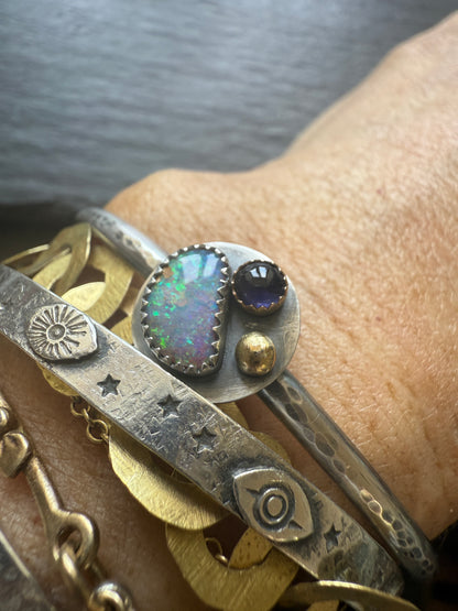 Mixed Gemstone Bangle