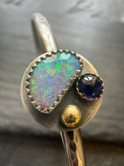 Mixed Gemstone Bangle