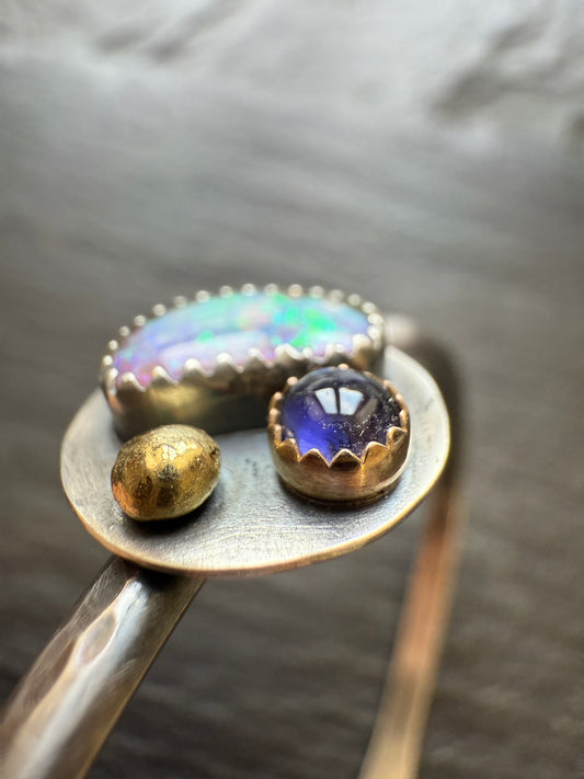 Mixed Gemstone Bangle