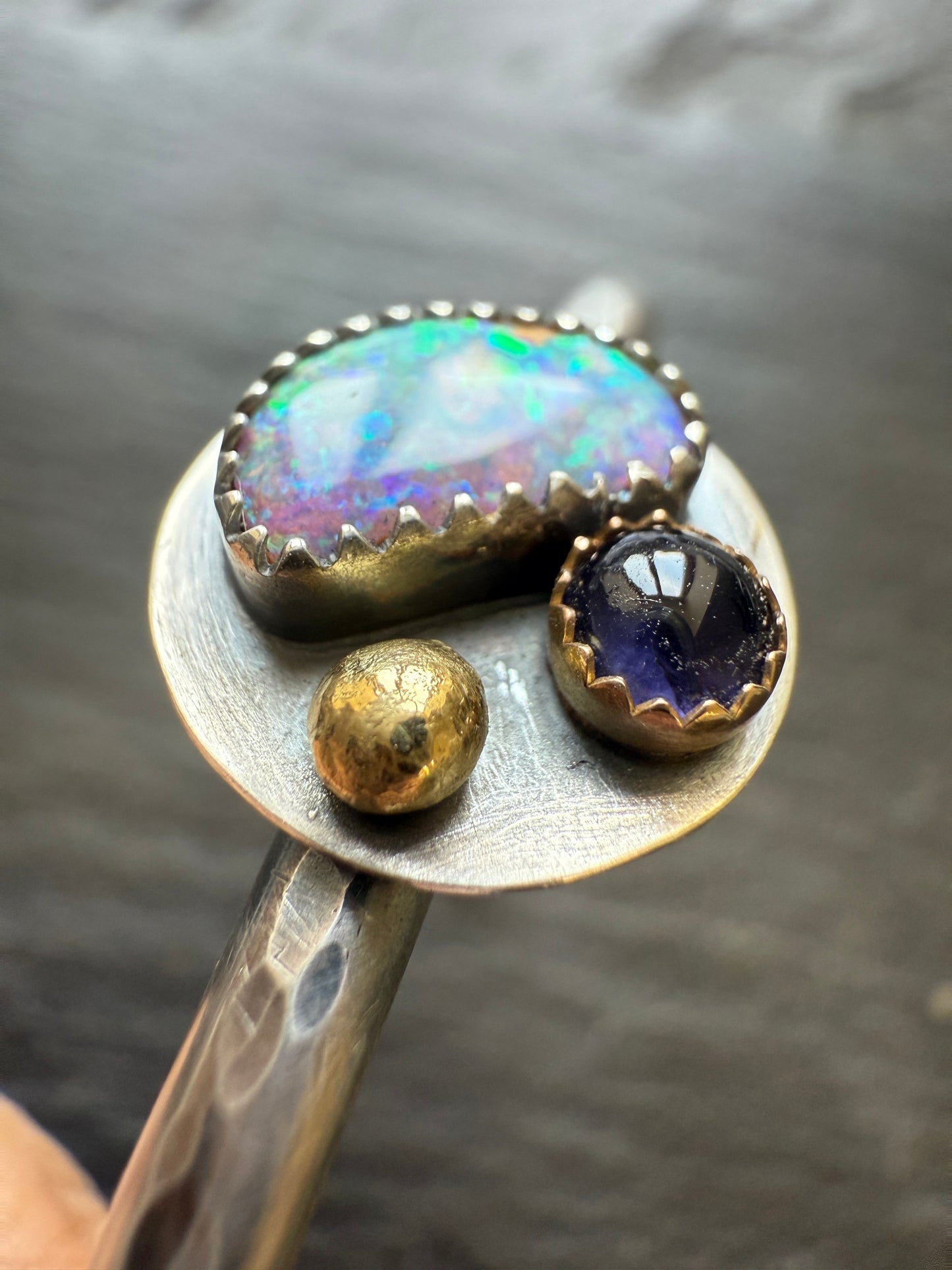 Mixed Gemstone Bangle