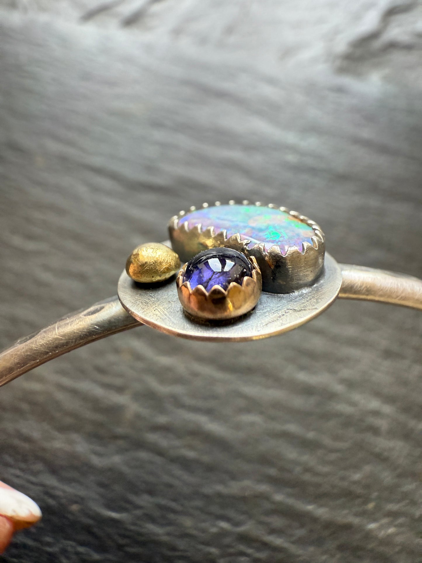 Mixed Gemstone Bangle