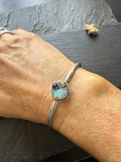 Mixed Gemstone Bangle