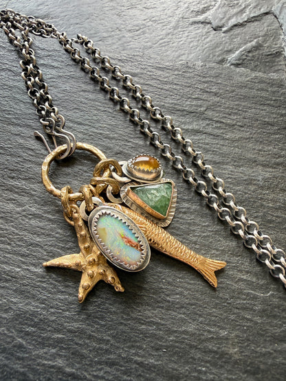 Beach Inspired Charm Necklace