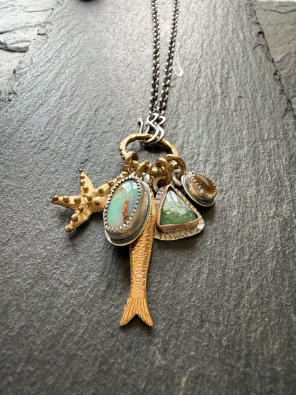 Beach Inspired Charm Necklace