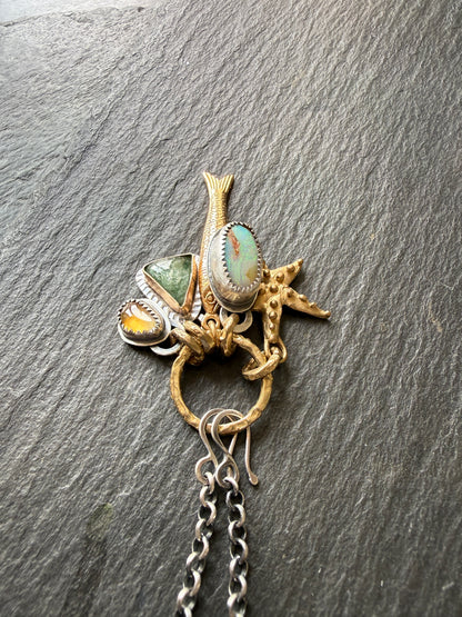 Beach Inspired Charm Necklace