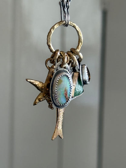 Beach Inspired Charm Necklace