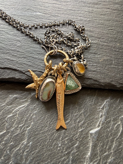 Beach Inspired Charm Necklace