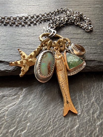 Beach Inspired Charm Necklace