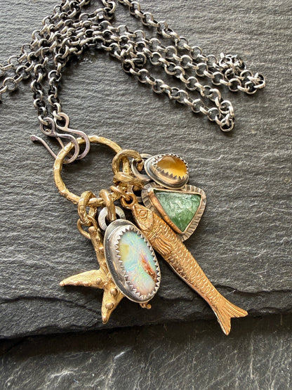 Beach Inspired Charm Necklace
