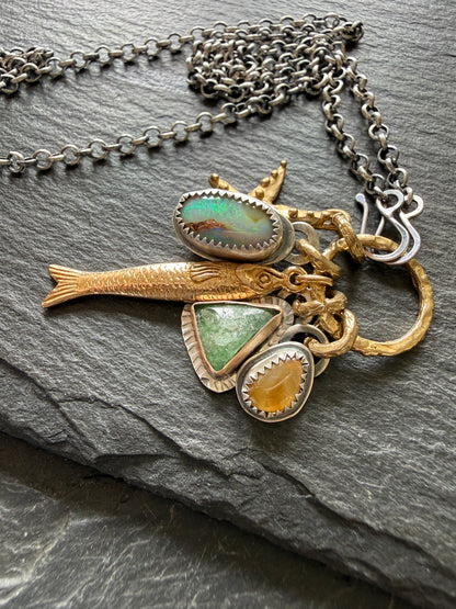 Beach Inspired Charm Necklace