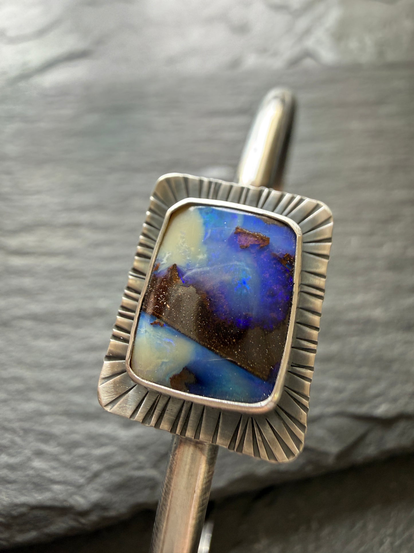 Blue Opal Bangle
