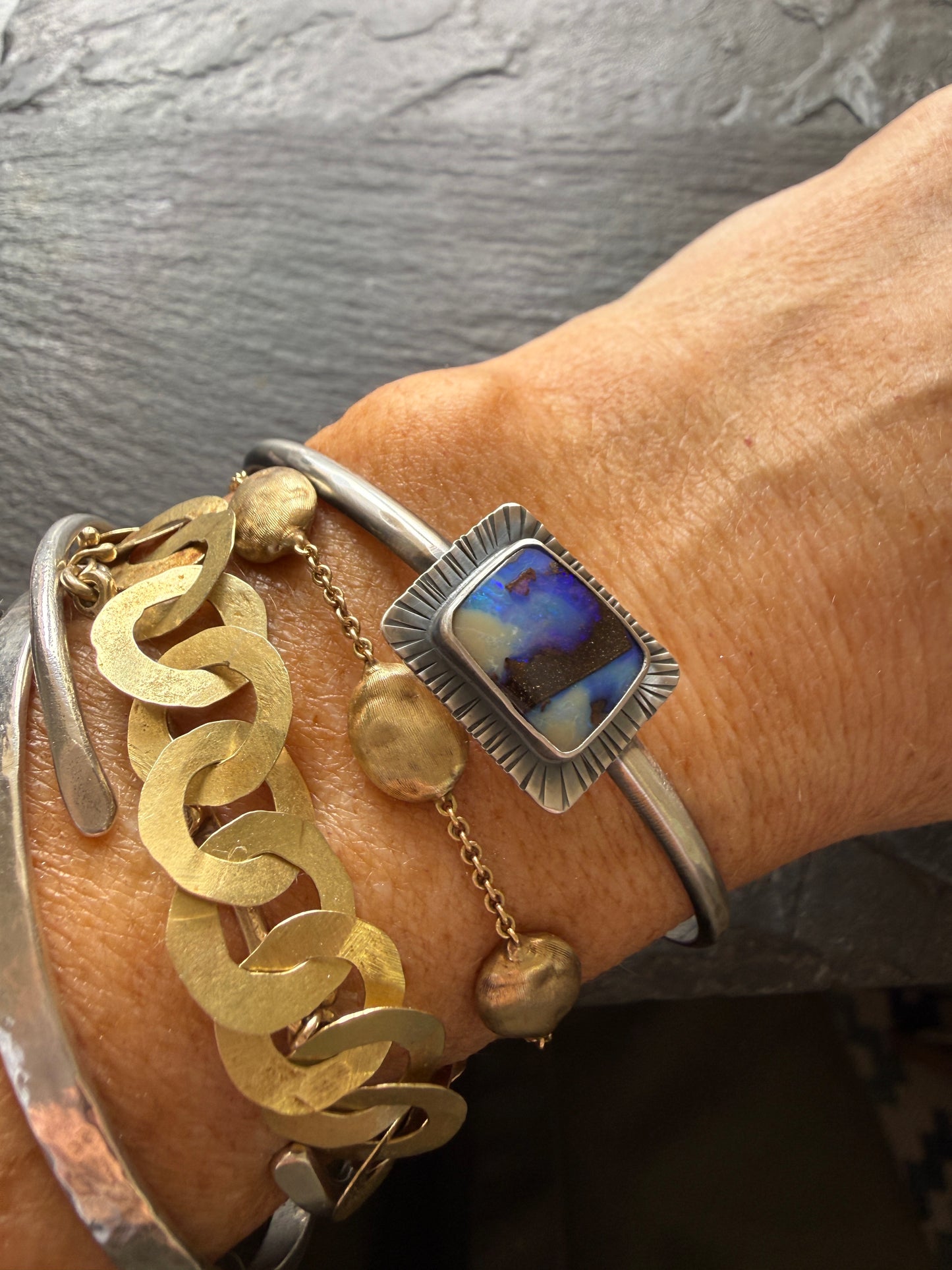 Blue Opal Bangle