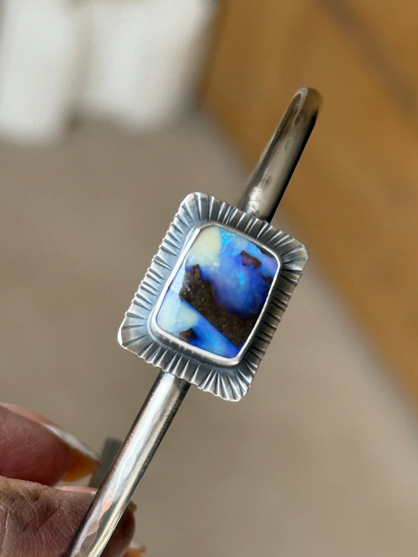 Blue Opal Bangle