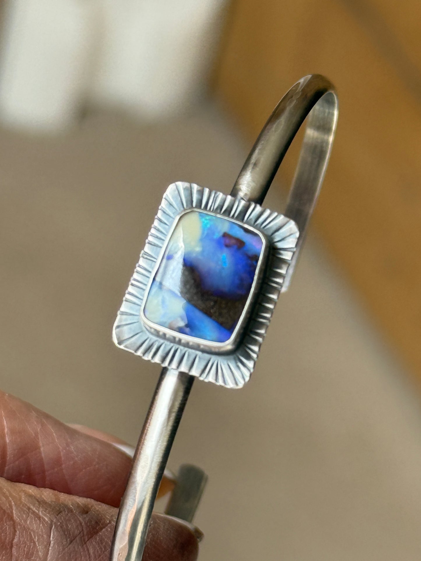Blue Opal Bangle