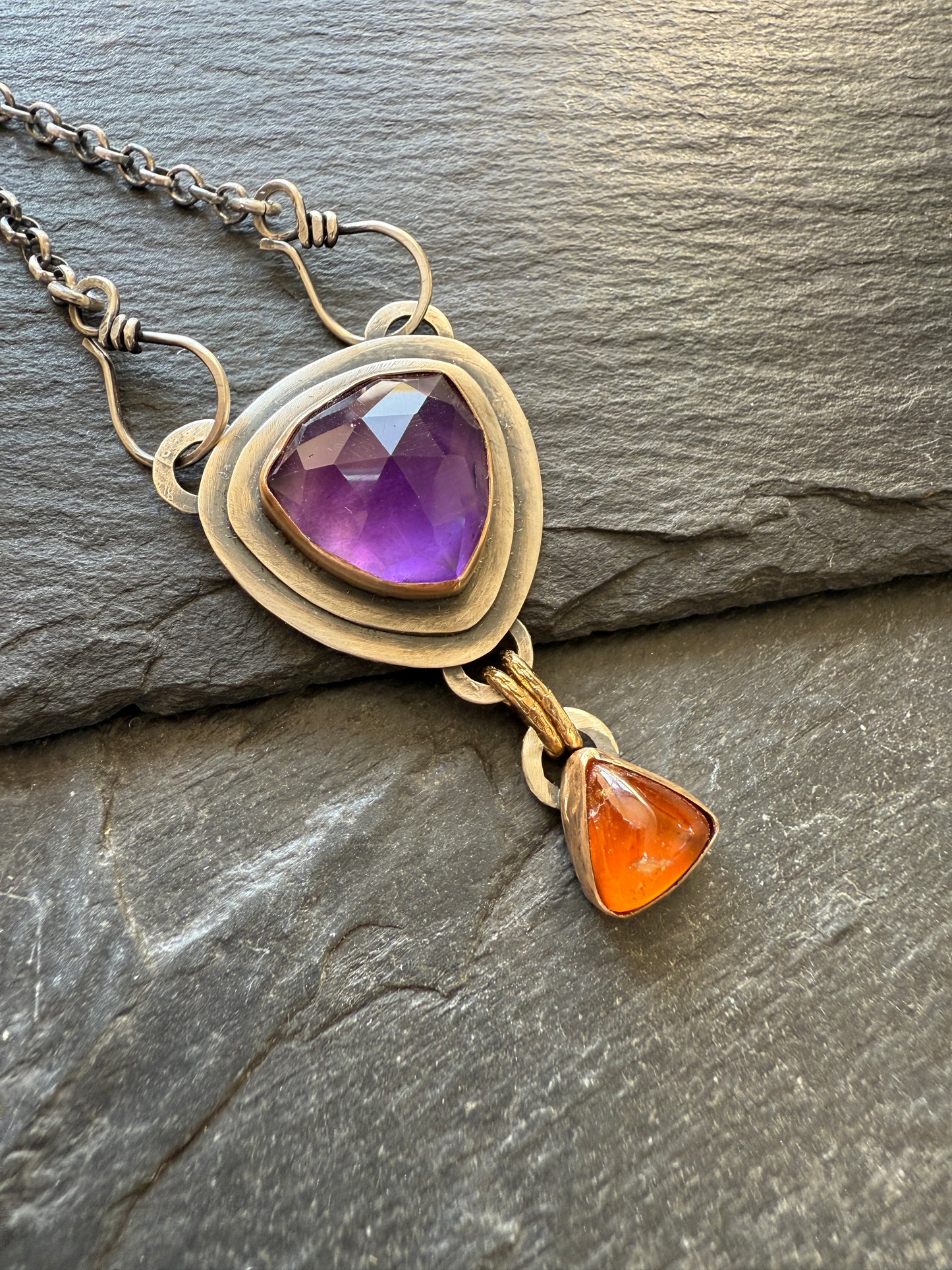 Amethyst & Garnet Necklace