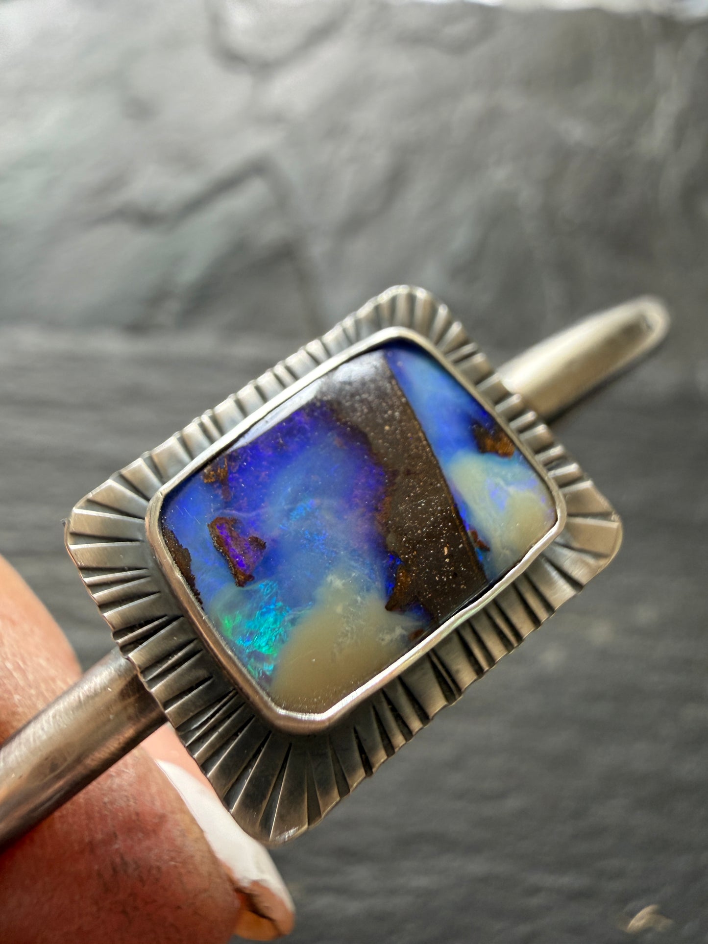 Blue Opal Bangle