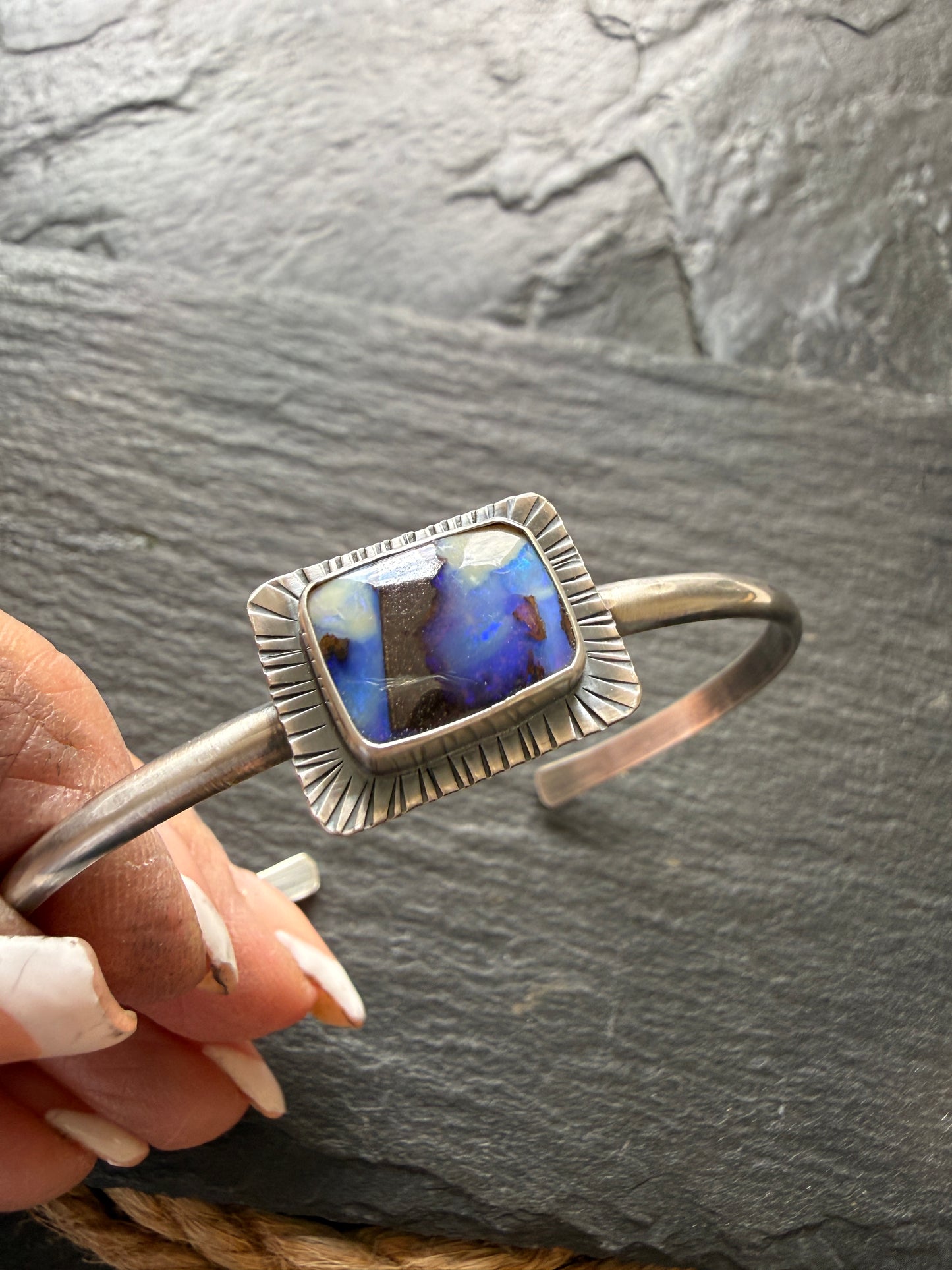 Blue Opal Bangle