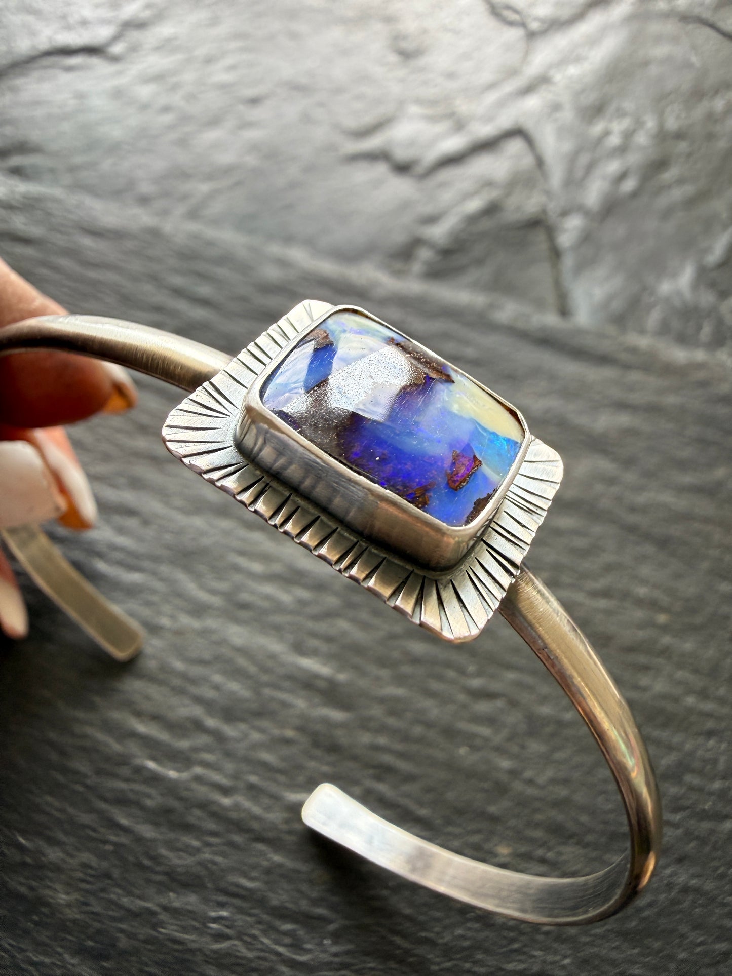 Blue Opal Bangle