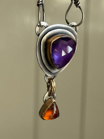Amethyst & Garnet Necklace