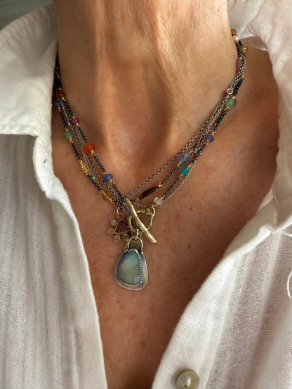 Gemstone and Opal Necklace