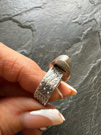 Fawn Jasper Ring US 7 UK N 1/2