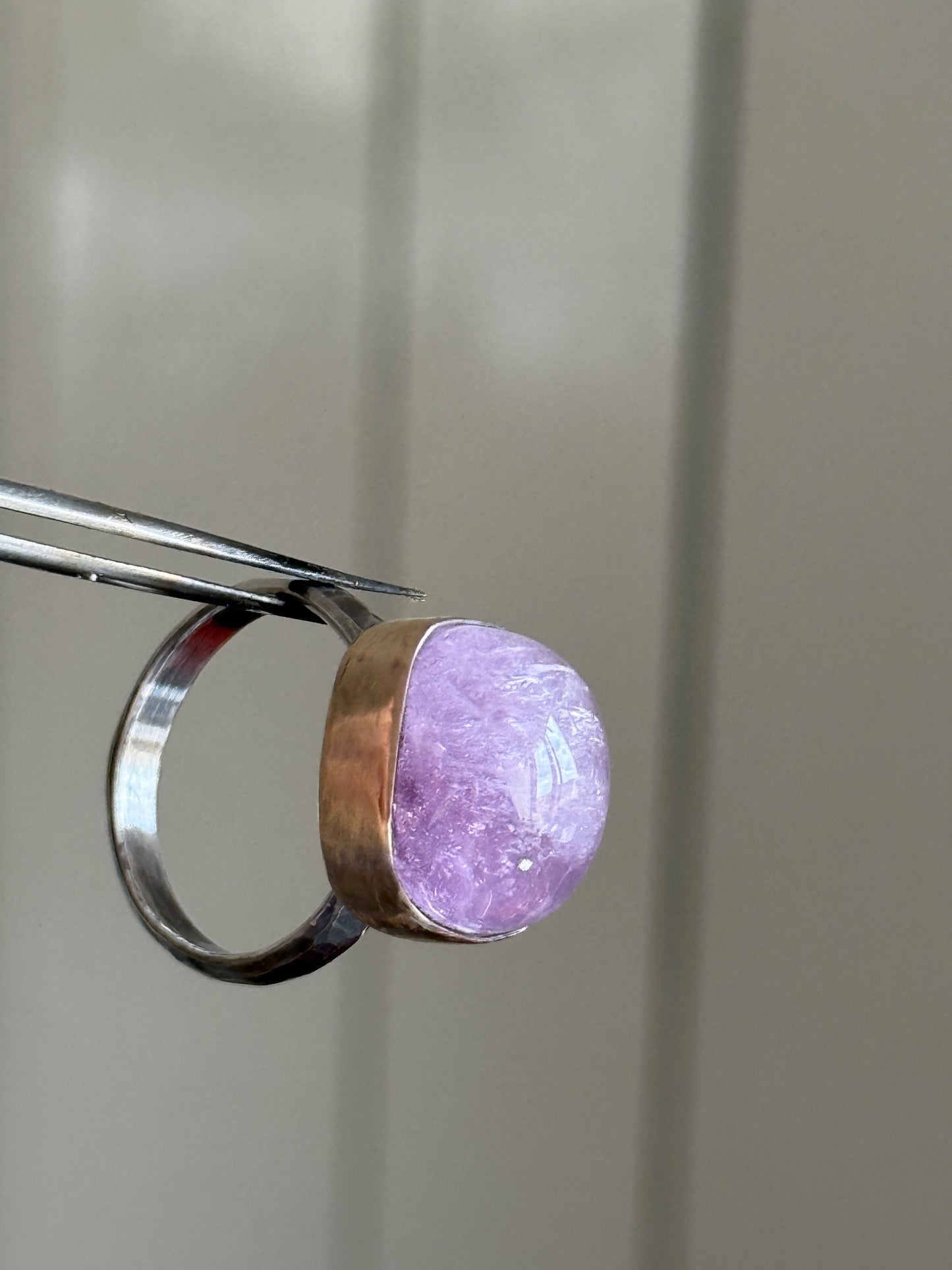 Pastel Pink Kunzite Ring 8
