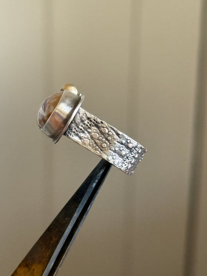 Fawn Jasper Ring US 7 UK N 1/2