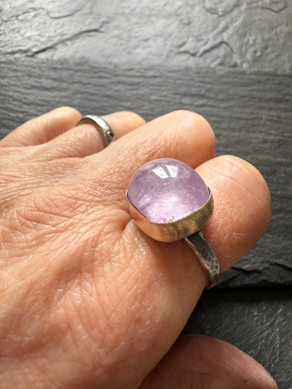 Pastel Pink Kunzite Ring 8