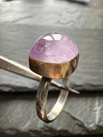 Pastel Pink Kunzite Ring 8
