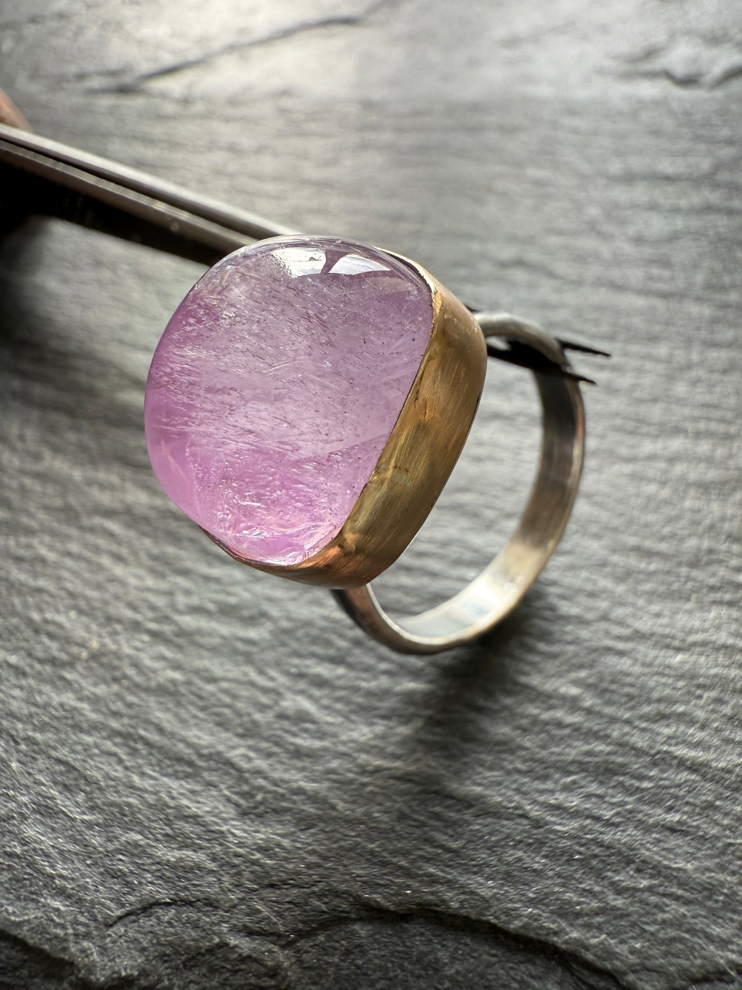Pastel Pink Kunzite Ring 8