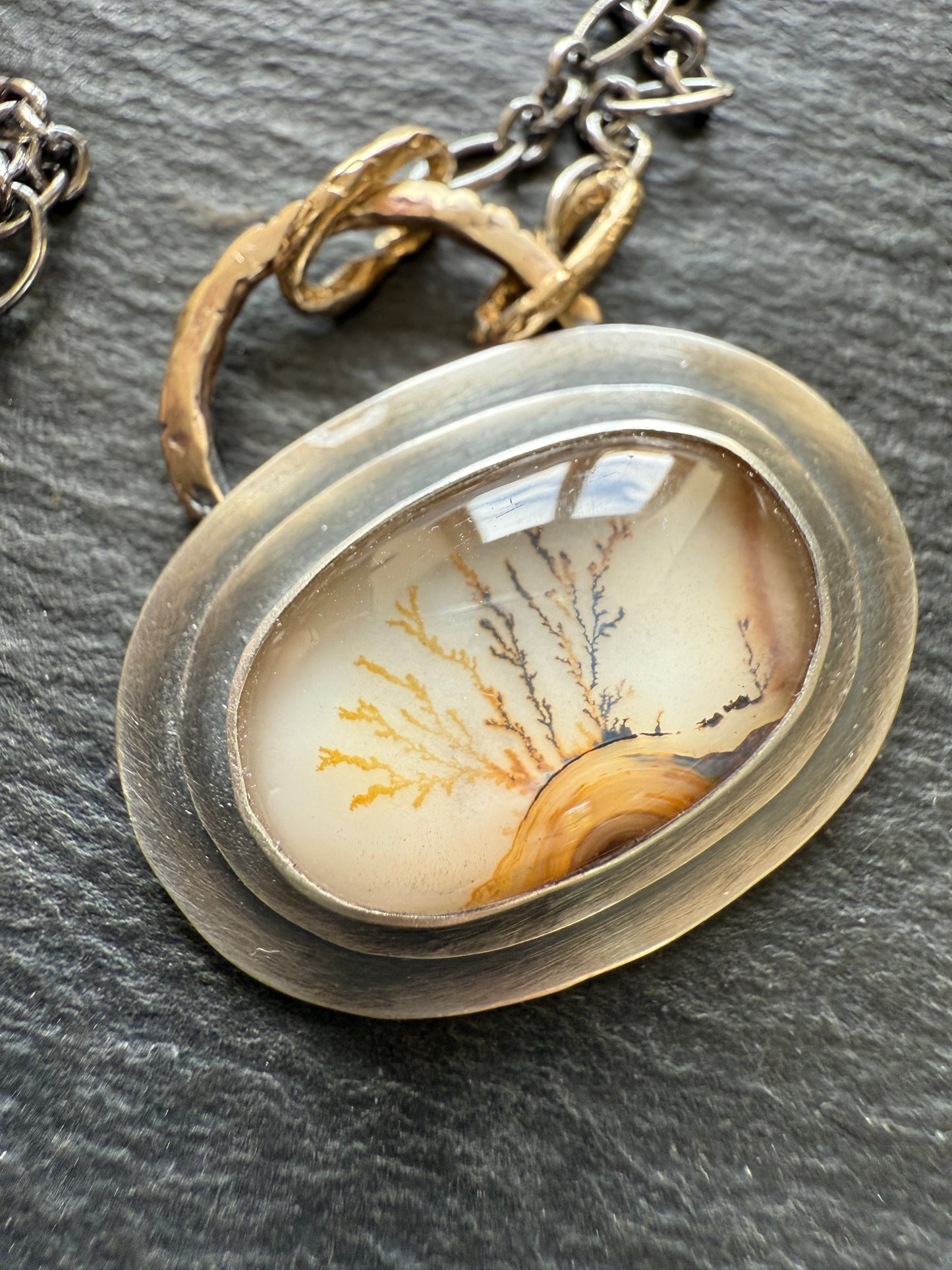 Landscape Dentritic Agate Necklace