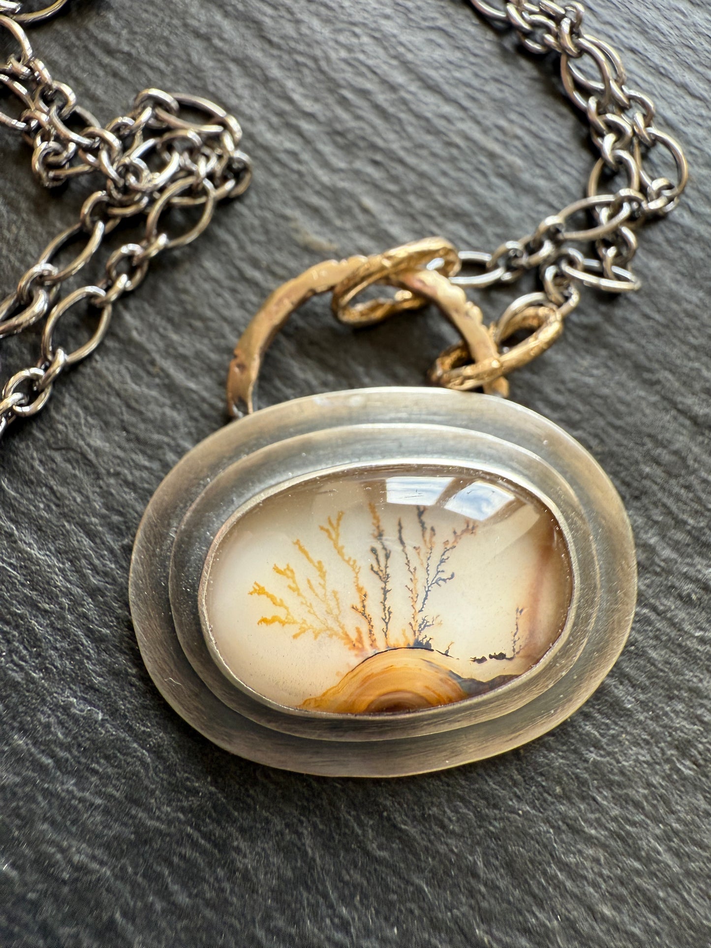 Landscape Dentritic Agate Necklace