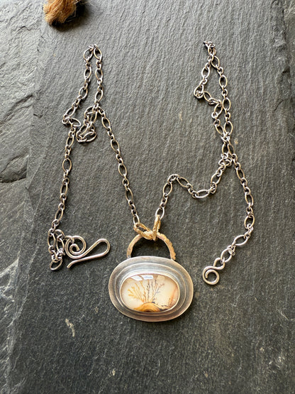 Landscape Dentritic Agate Necklace