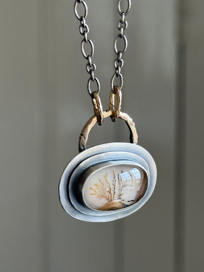 Landscape Dentritic Agate Necklace
