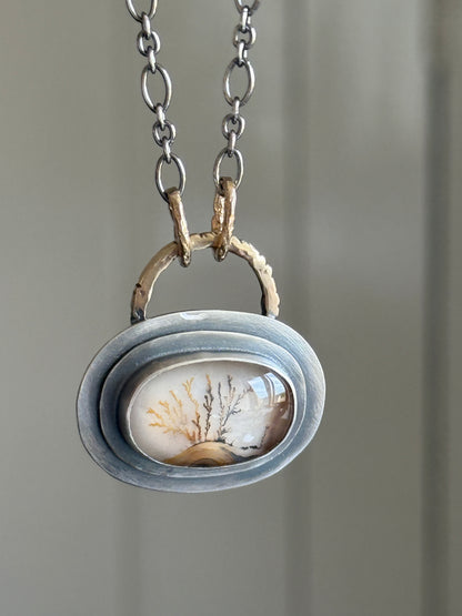 Landscape Dentritic Agate Necklace