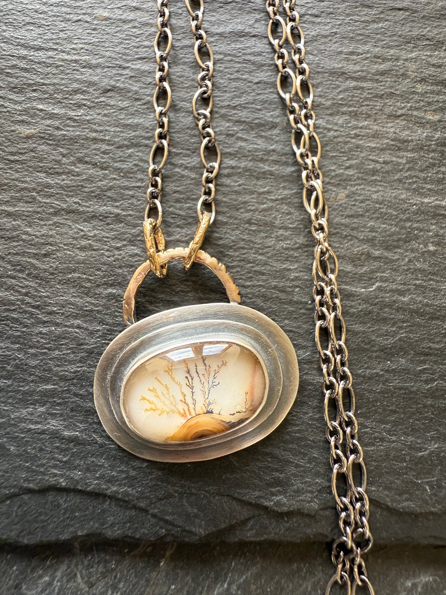 Landscape Dentritic Agate Necklace