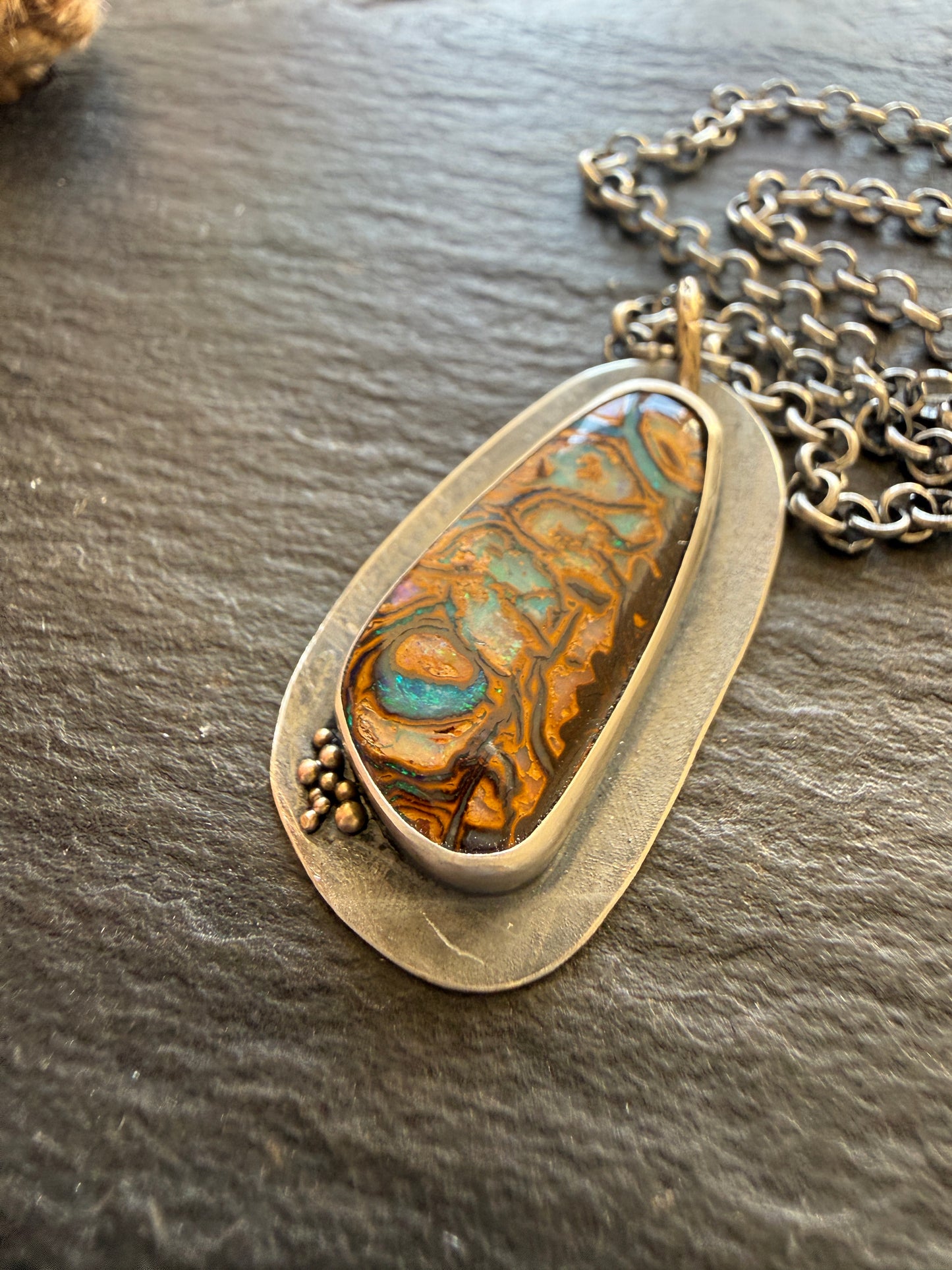 Boulder Opal Pendant