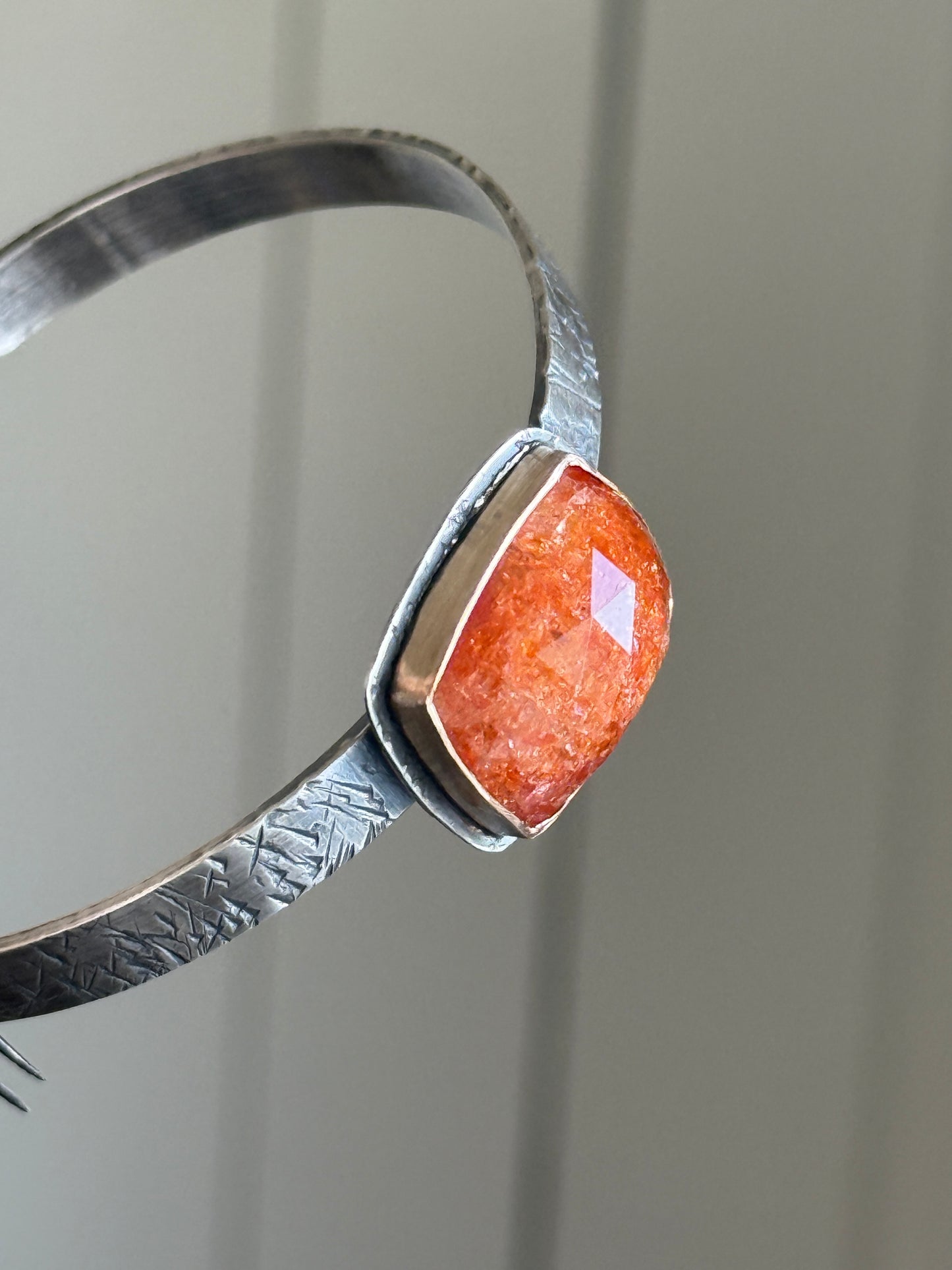 Sunstone Cuff Bangle
