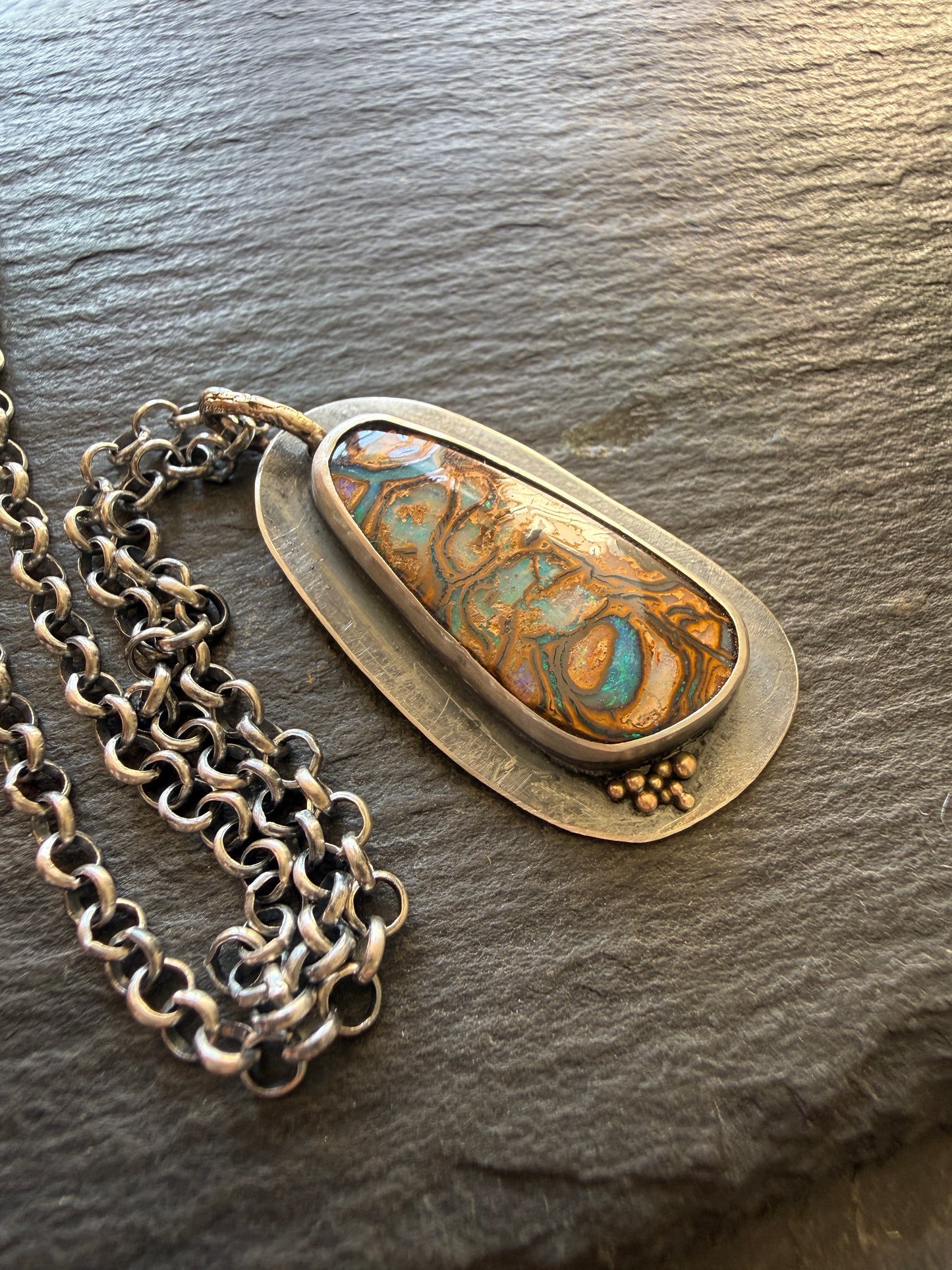 Boulder Opal Pendant
