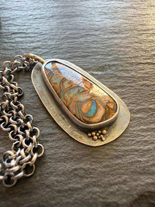 Boulder Opal Pendant
