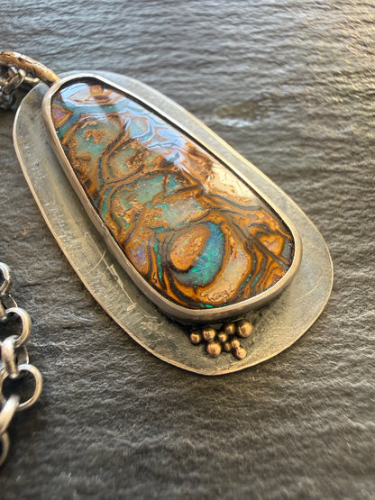 Boulder Opal Pendant
