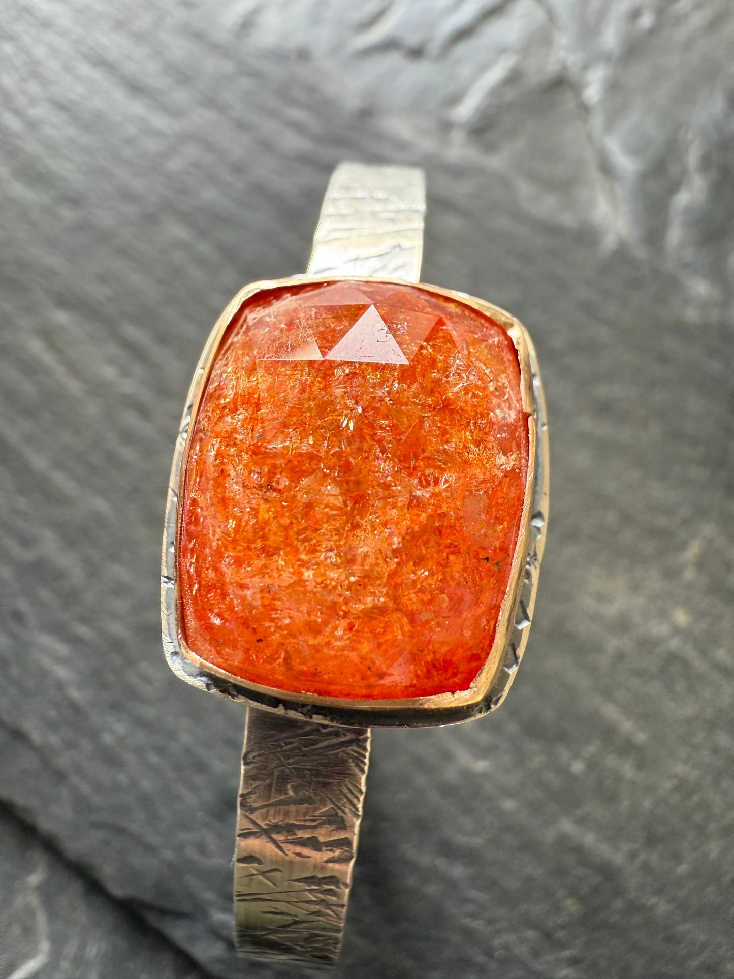 Sunstone Cuff Bangle