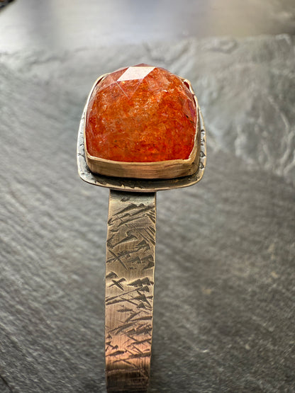 Sunstone Cuff Bangle