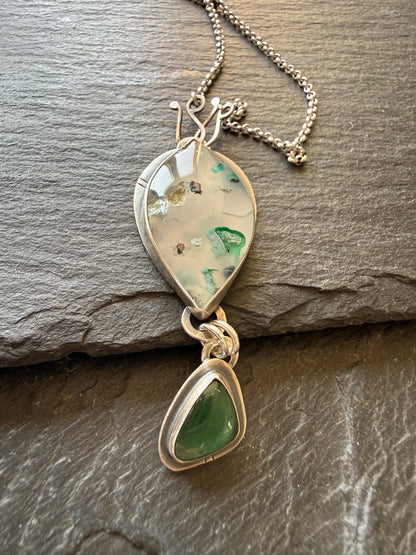 Confetti Chrysocolla and Tourmaline