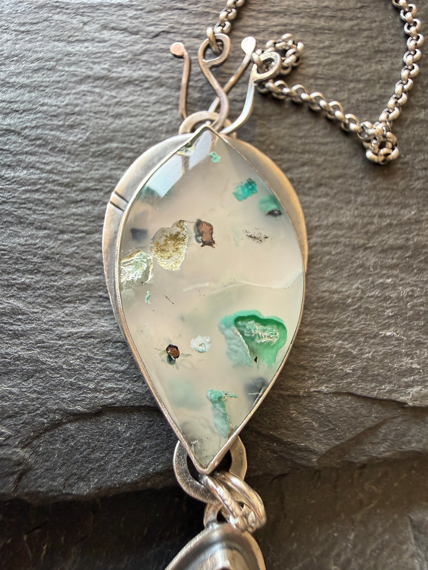 Confetti Chrysocolla and Tourmaline