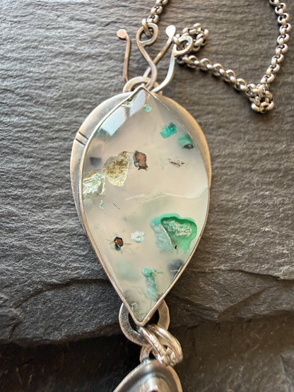 Confetti Chrysocolla and Tourmaline