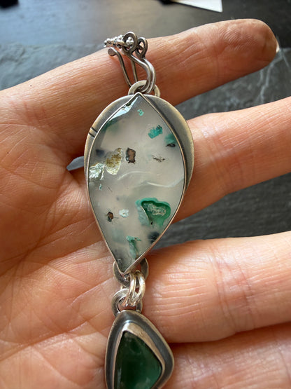 Confetti Chrysocolla and Tourmaline