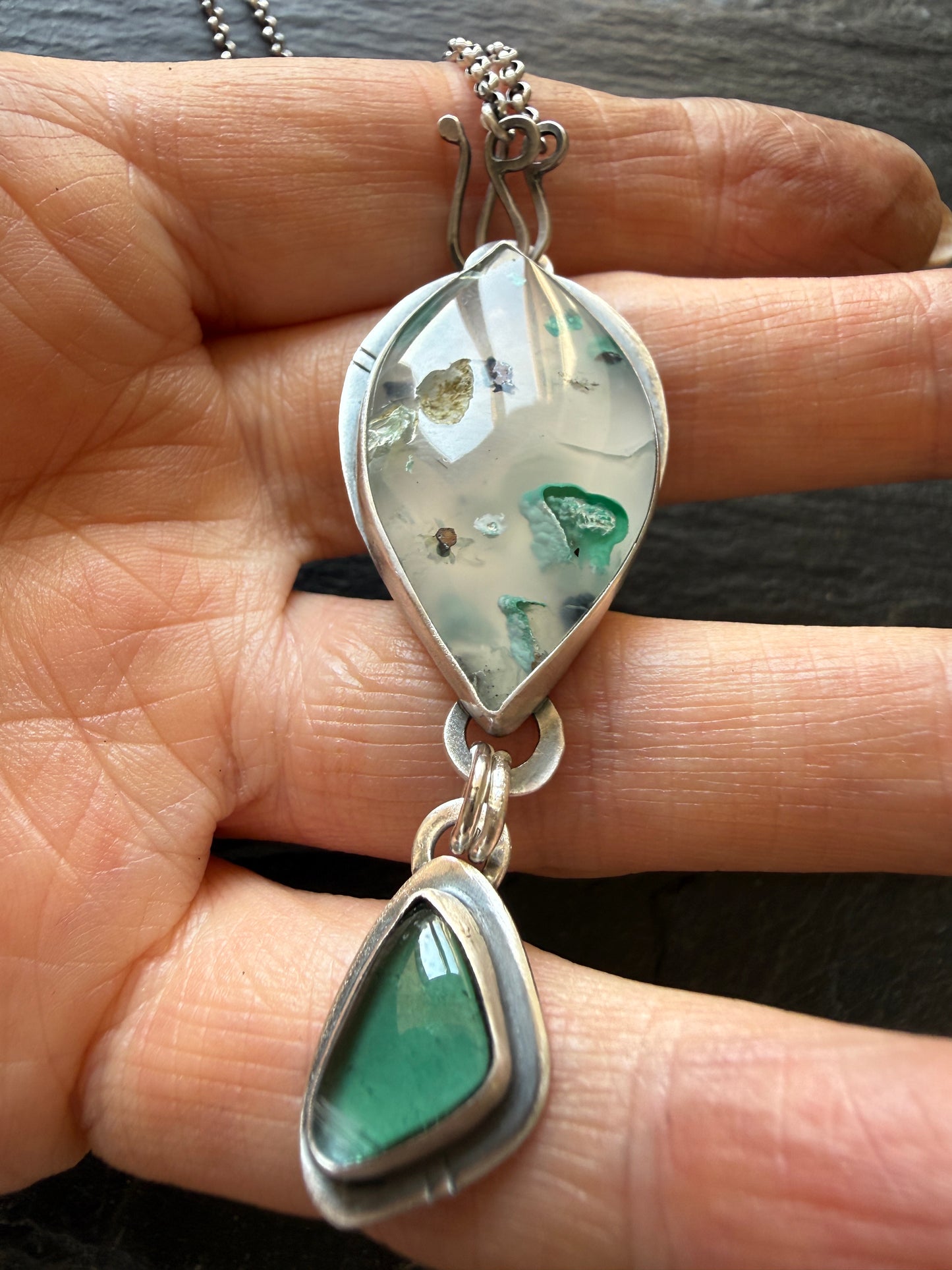 Confetti Chrysocolla and Tourmaline