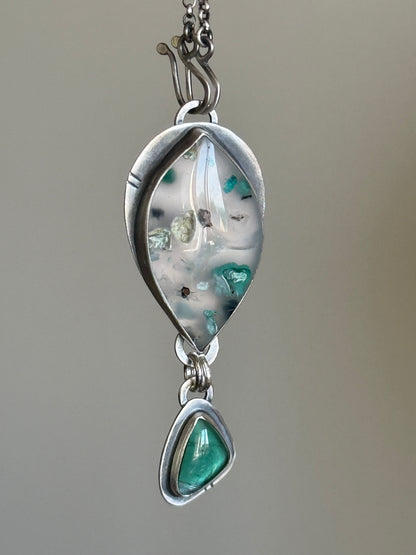 Confetti Chrysocolla and Tourmaline